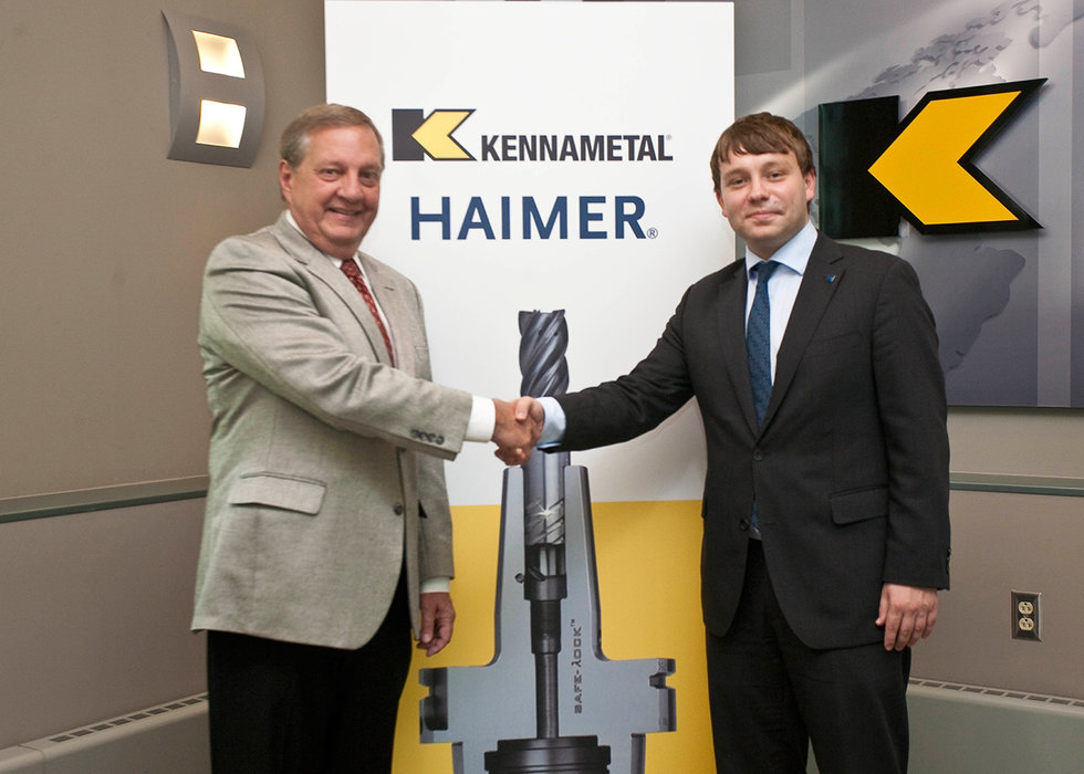 Kennametal en Haimer sluiten een overeenkomst voor de levering van Kennametals baanbrekende KM4X spilkoppeling